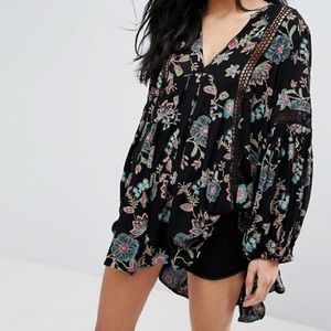 Free People Just The Two Of Us Printed Dress